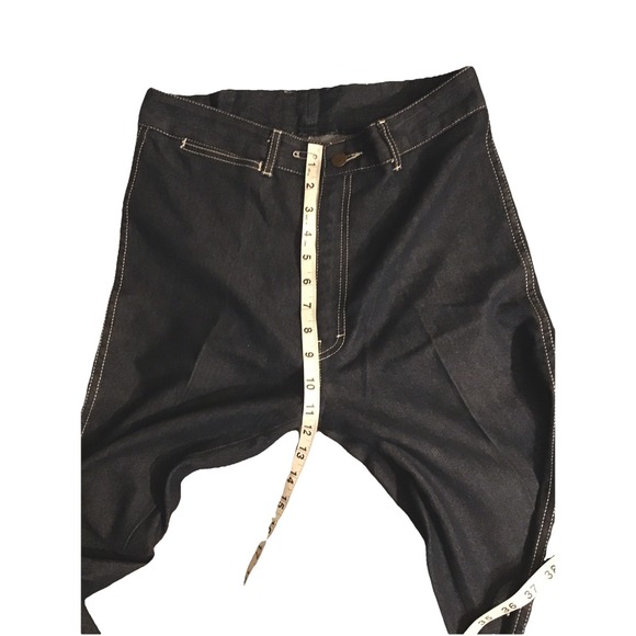 Vintage 70's Saint Germain Jeans Blue Denim Straight Leg Paris Indigo Blue - Picture 12 of 12